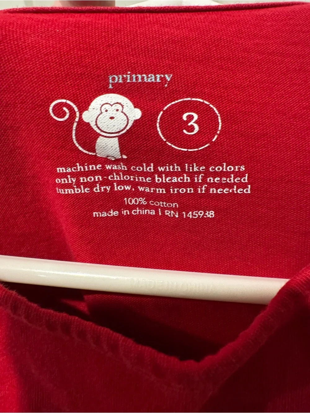 Primary Bright Red Knit Short-Sleeve Dress